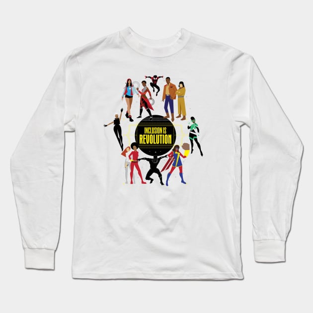 (Black Panther Variant) Inclusion Is Revolution Long Sleeve T-Shirt by ForAllNerds